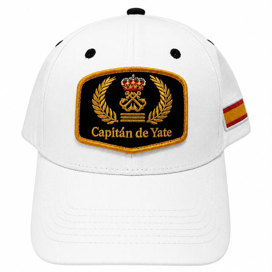 Gorra Premium Capitán de Yate/ Blanco